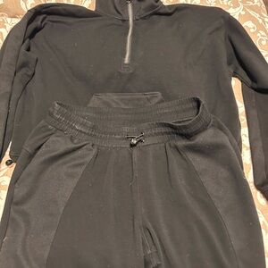 2 piece set Danskin Quarter-Zip Pullover and Jogger Set
